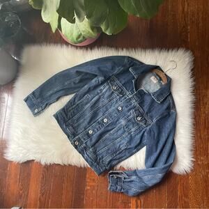 Jean Jacket Dark Wash Y2K 100% cotton